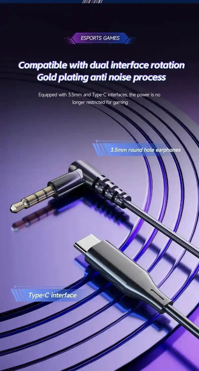 Gaming Earbuds 7.1 Surround Sound with Dual Mic by Tidesmit Tidesmit