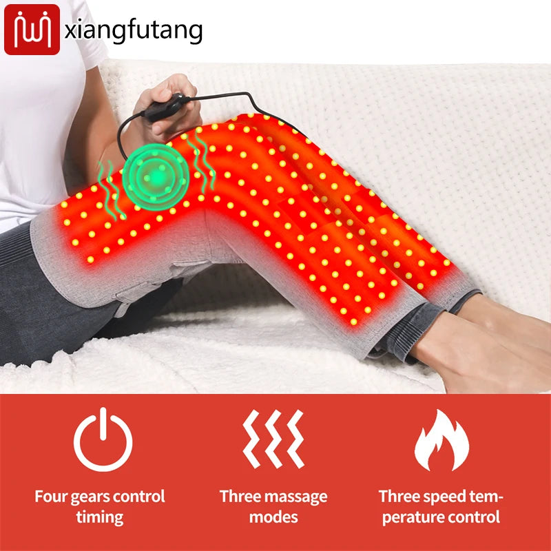 Red Light Therapy Knee Brace for Joint Pain - 24V Heating Massage Pad Massage Cushion Tidesmit