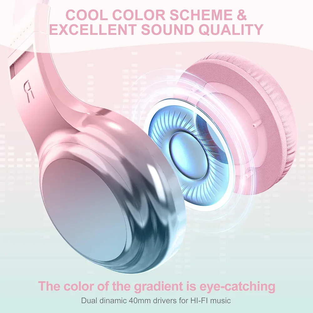 Tidesmit Kids Wired Headphones with Volume Limit and Built-in Mic Tidesmit