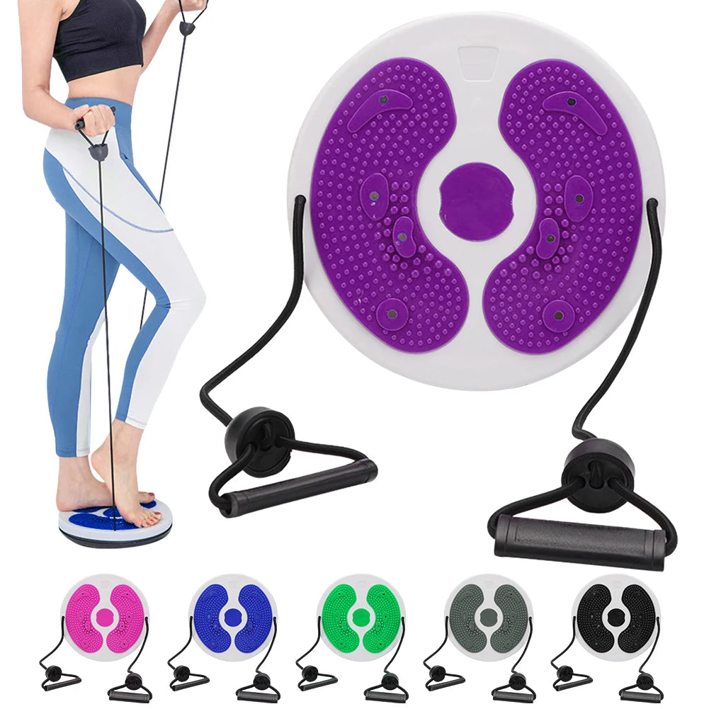 Twist Waist Disc with Resistance Bands for Core and Full Body Shaping Body Shaping Massage Equipment Tidesmit