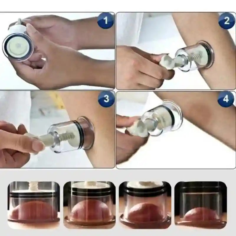 Vacuum Breast Massage Cup Set - Professional Grade Body Tool Eye Massage Instrument Tidesmit