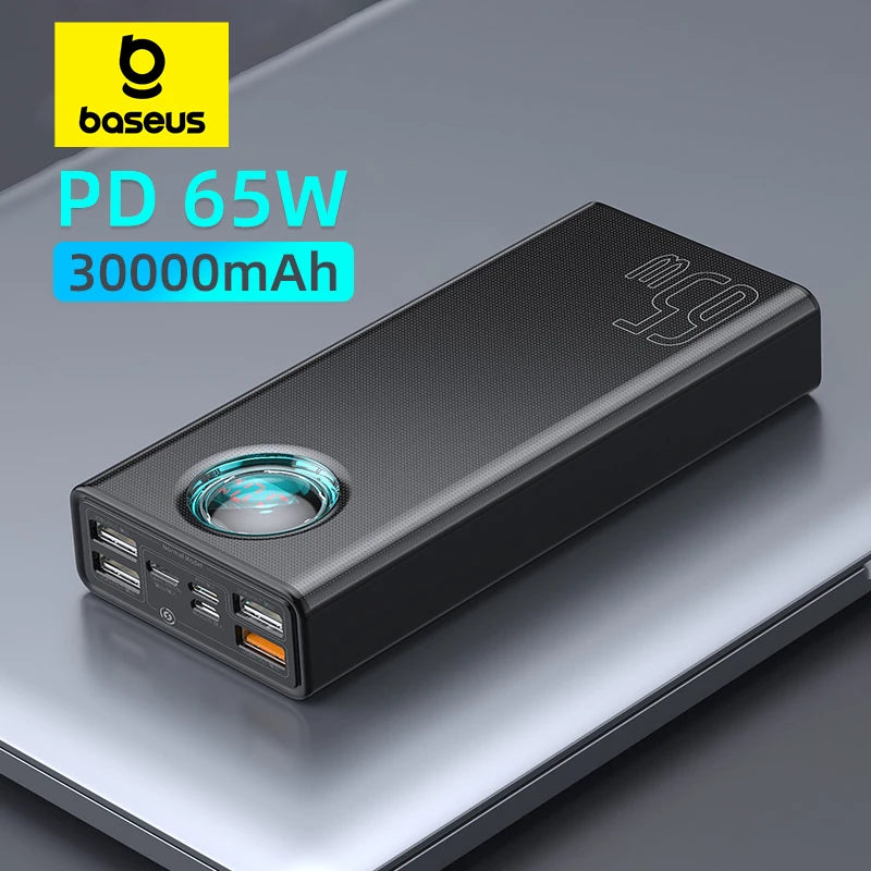 65W 30000mAh Portable Charger - PD Fast Charging Laptop Battery Pack Tidesmit