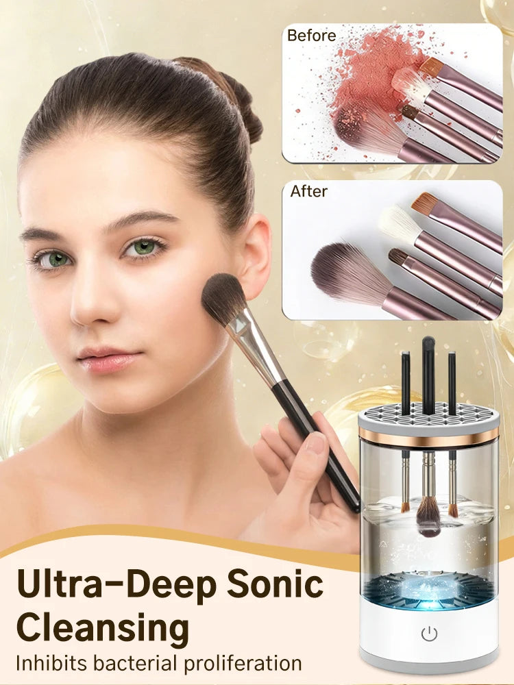 Electric Makeup Brush Cleaner - 3-in-1 Automatic PMU Device Permanent Makeup Machines Tidesmit