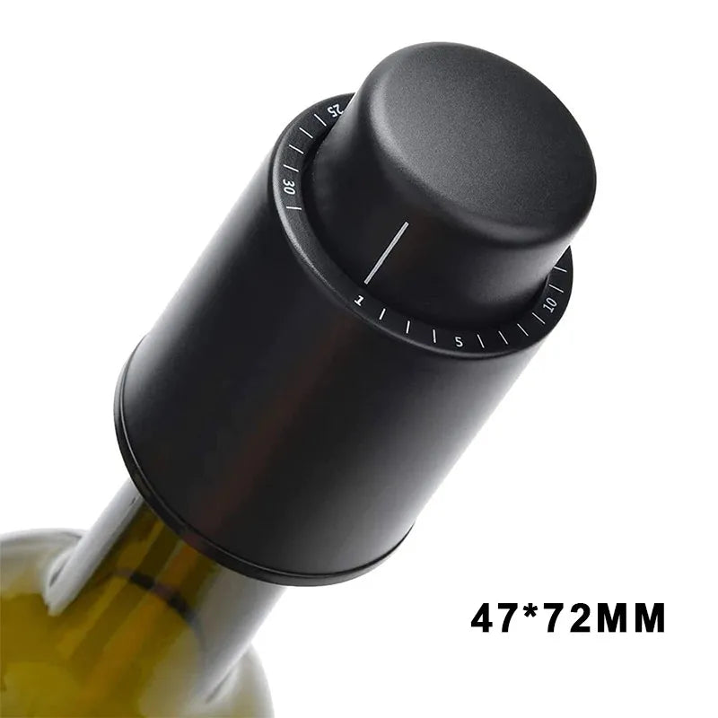 Vacuum Wine Stopper Press-type Wine Bottle Sealer Reusable Wine Preserver For Freshness Easy One-press Vacuum Pump For Home Bar