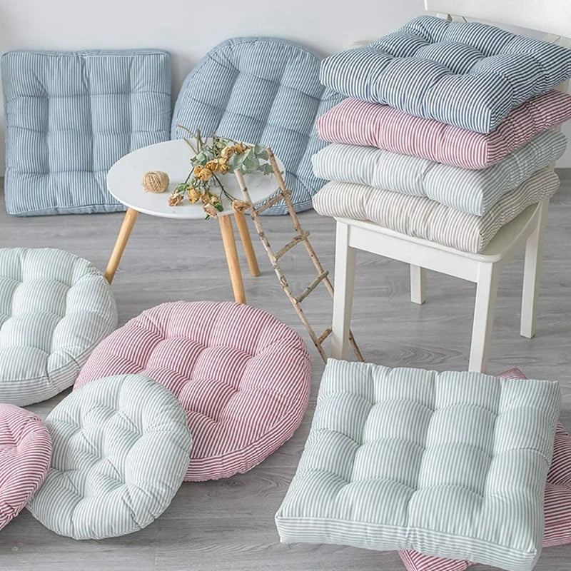 Large Square Round Floor Seat Cushion Cotton and Linen Tatami Floor Pillow Thick Cushions Seating Garden Chair Cushion Seat Pad