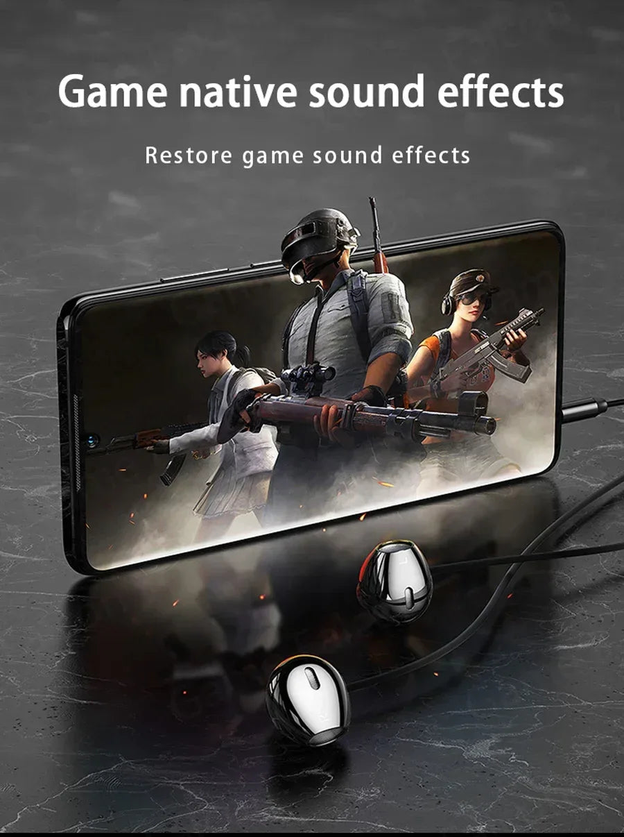 Tidesmit USB C Wired Headphones - HiFi Stereo Audio with Mic Tidesmit