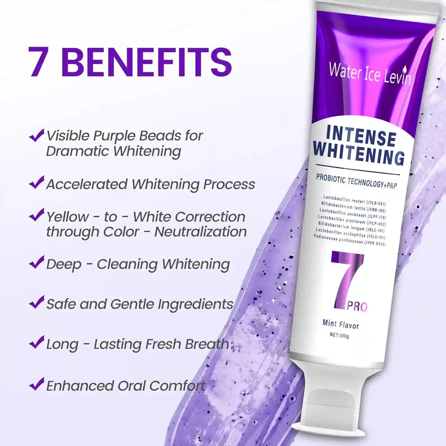 Tidesmit probiotic super whitening toothpaste kit for deep cleaning and fresh breath oral care