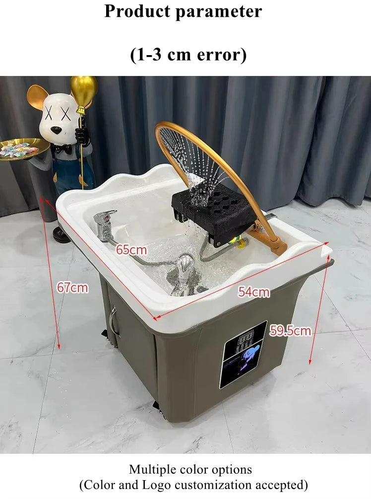 Japanese Head Spa Wash Basin Chair with Ceramic Sink - Tidesmit Massage Chairs Tidesmit
