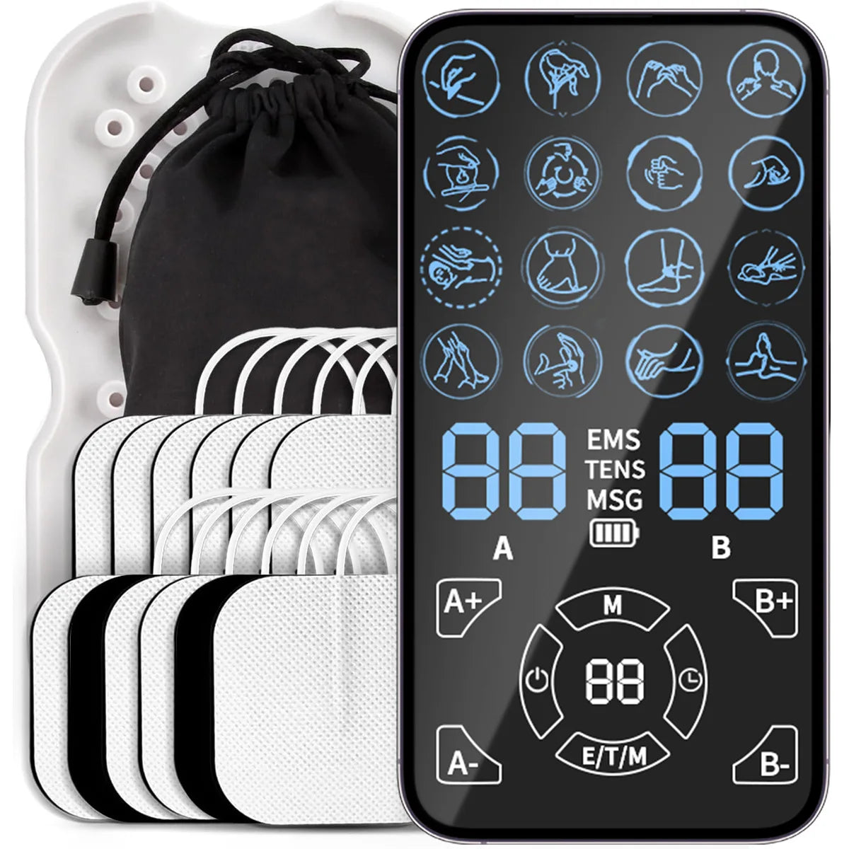 Electric Back Massager - Portable Muscle Relief & Deep Tissue Device Back Massage Instrument Tidesmit