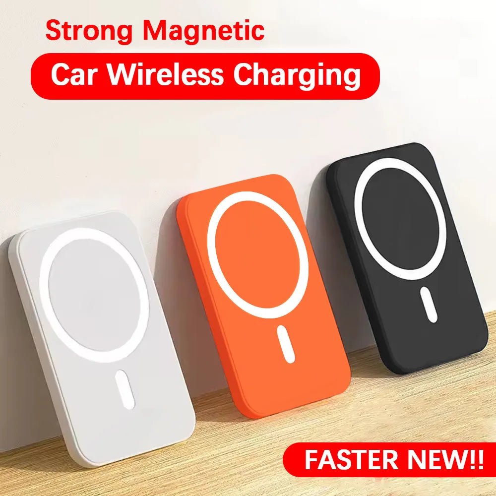 Wireless Car Phone Charger Magnetic Mount - Qi Certified Fast Charging Tidesmit