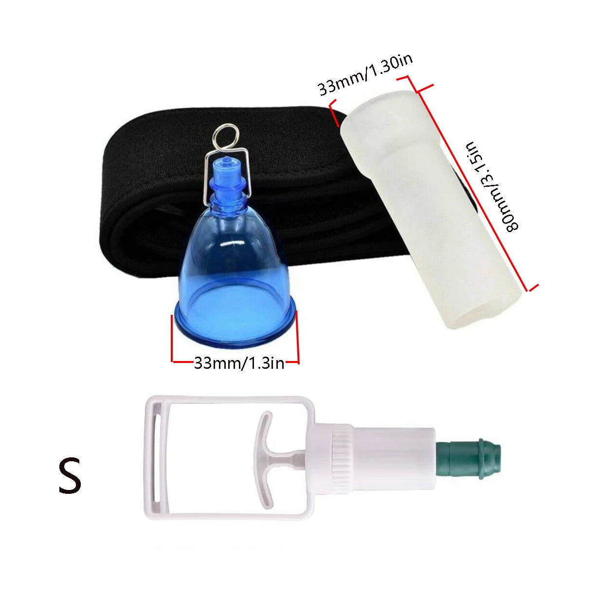 Cupping Therapy Set for Muscle Recovery - Professional Vacuum Suction Kit Relaxation Treatment combination-S Tidesmit