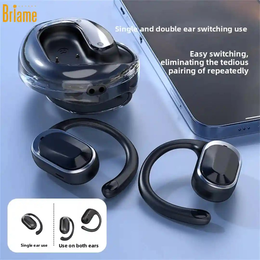 Wireless Over-Ear Headphones with Mic - Low Latency Gaming Black Tidesmit
