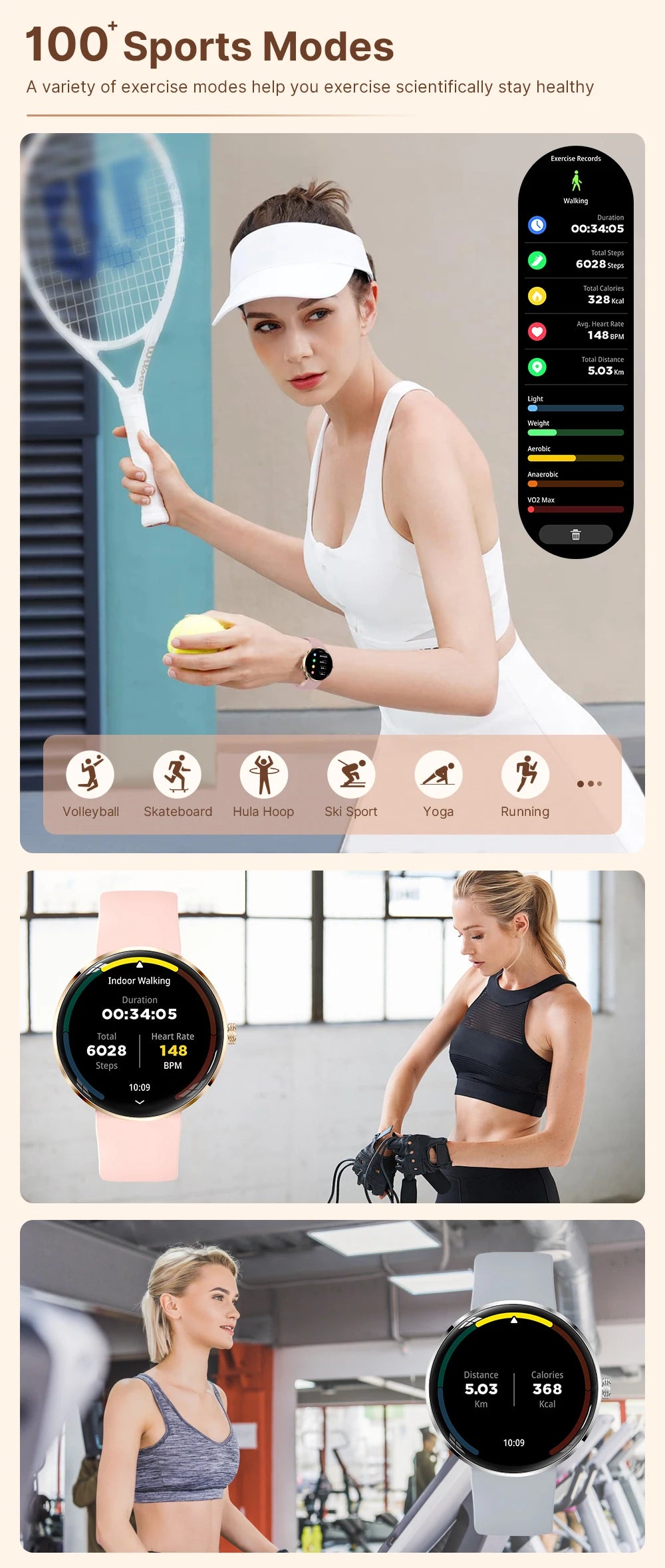 MEVADEN 8.5mm Utra-thin Stainless Steel Smartwatch 1.43 inch AMOLED Screen Women Bluetooth Call Health Monitor Sport Smart Watch