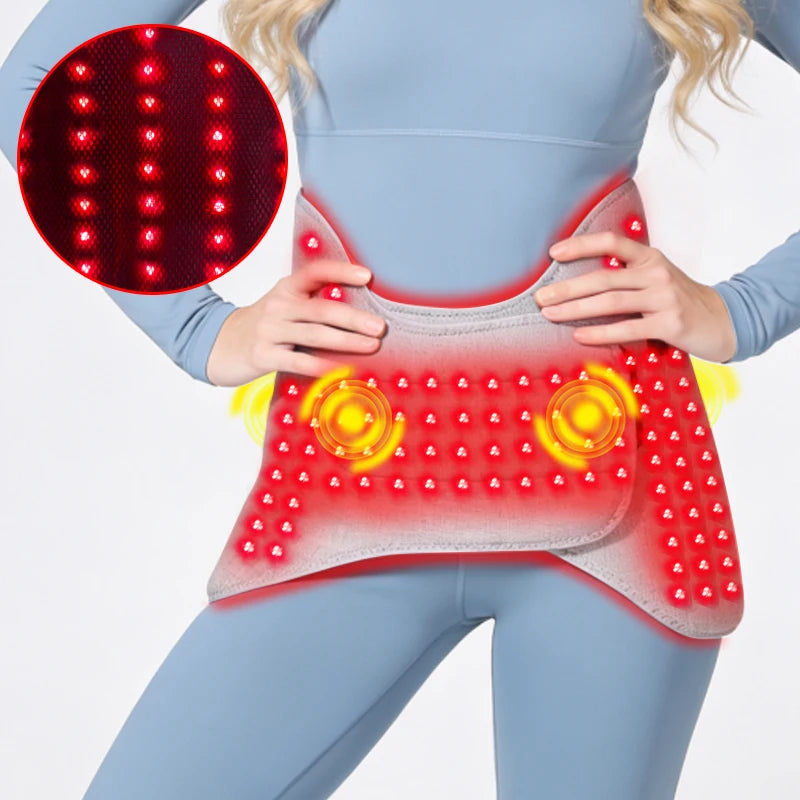 Red Light Heated Hip Wrap - Electric Deep Tissue Massage & Joint Relief Massage Cushion Tidesmit