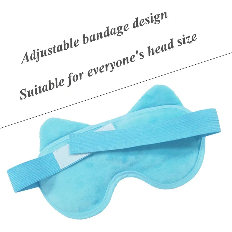 Gel Eye Mask Reusable Beads for Hot & Cold Therapy Soothing Relaxing Beauty Gel Eye Mask Sleeping Ice Goggles Sleeping Mask