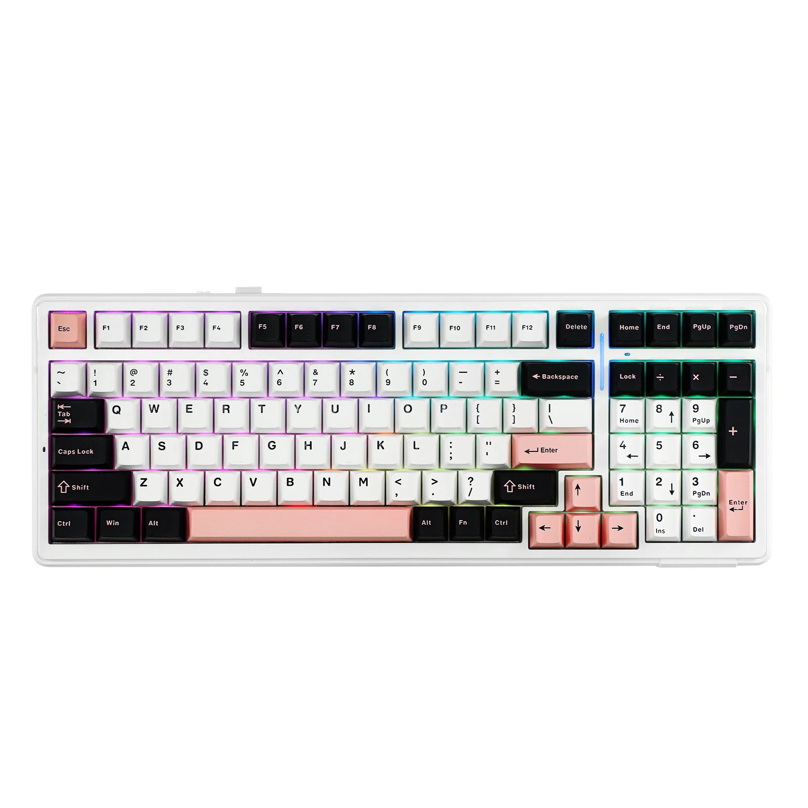 EPOMAKER x AULA F99 98% Gasket-Mounted Wired/BT/2.4GHz Wireless NKRO Mechanical Keyboard North-facing RGB 8000mAh Battery
