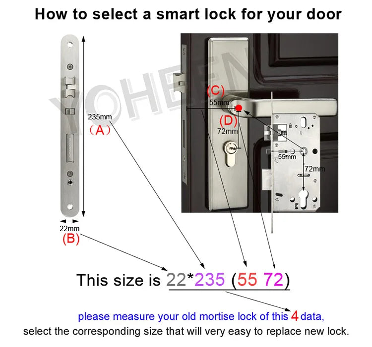 TUYA APP Compatible Smart Life App Unlock Smart Door Lock for Home Wood Door with Fingerprint Handle Combination Rfid Card