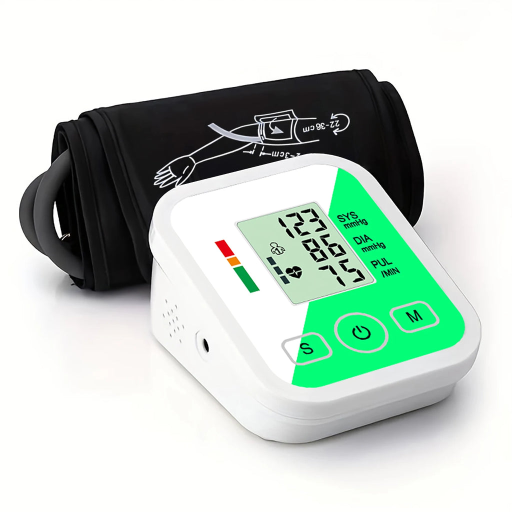 Digital Tonometer Arm Blood Pressure Monitor Test Kit Health Care Automatic Sphygmomanometer Home use