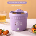 Mini electric noodles cooker, light purple body with hinged lid and front control dial