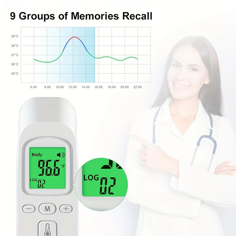 Digital Non-Contact Thermometer Infrared Thermometer Forehead Ear Medical Termometro Body Fever Baby/Adult Temperature