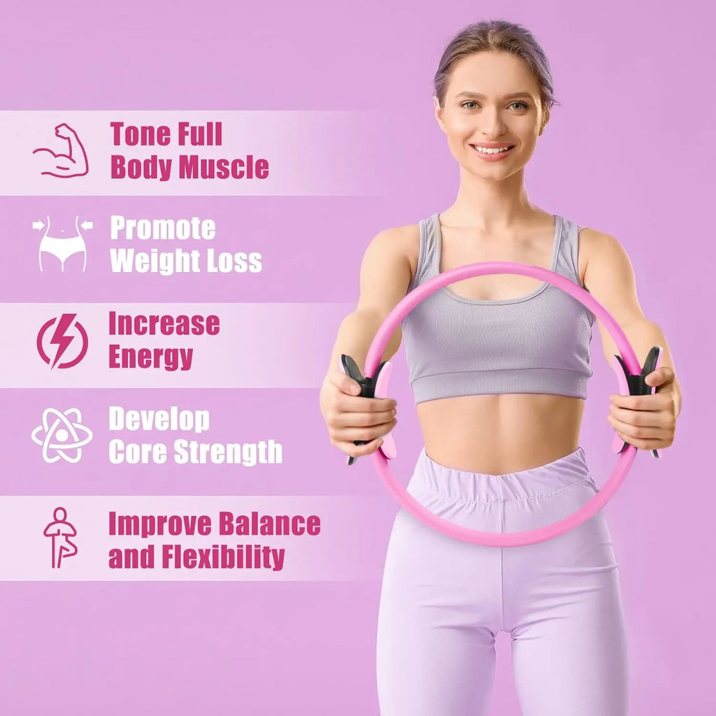 Pilates Ring for Thigh and Ab Toning - Durable Resistance Tool Tidesmit
