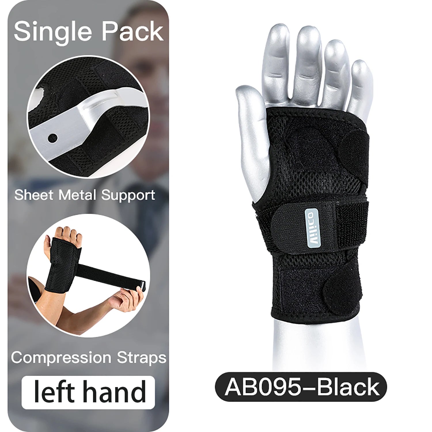 Breathable Wrist Support Professional Splint Wrist Brace Protector Band Arthritis Carpal Tunnel Hand Sprain Tendinitis Wristband
