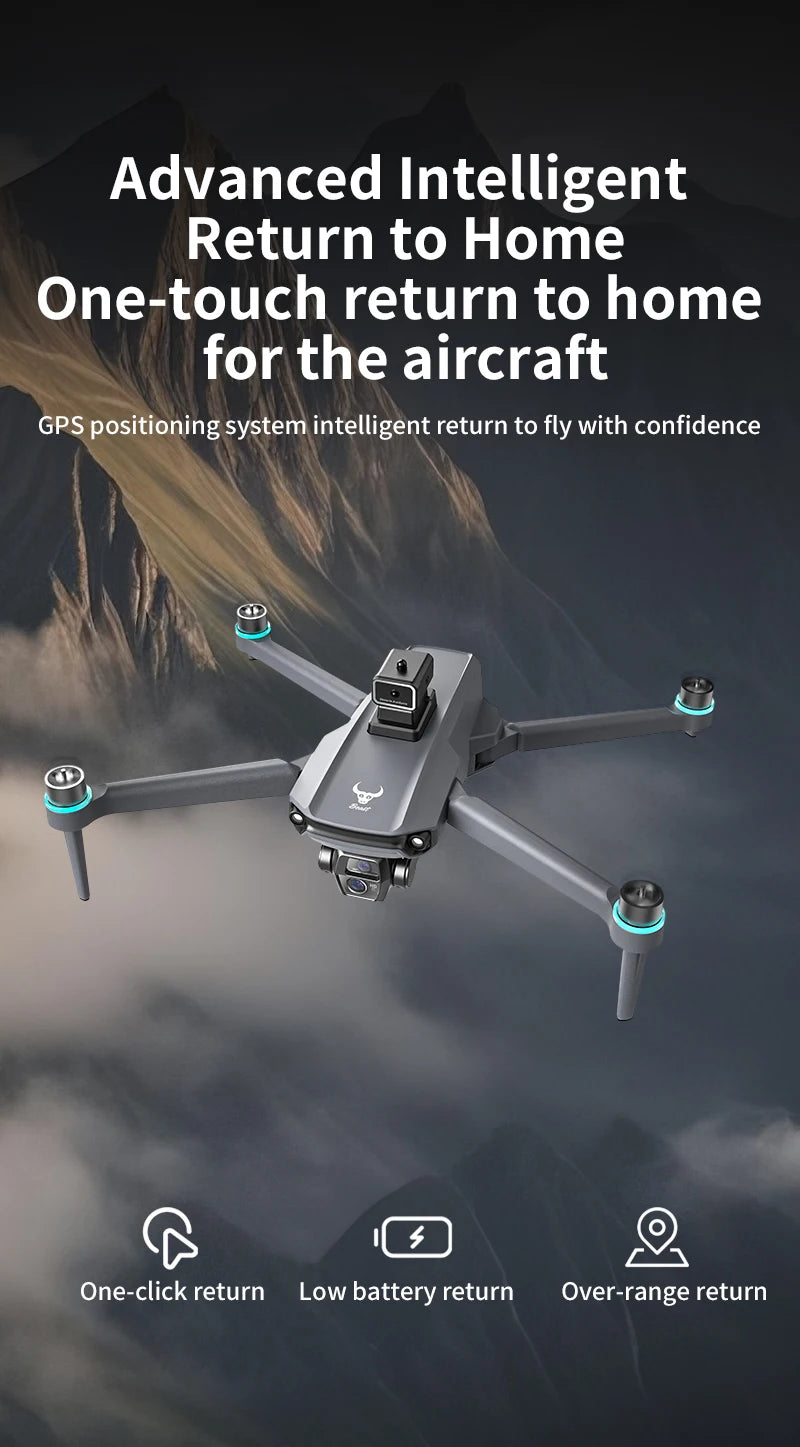 Tidesmit 8K GPS Drone with EIS Stabilization and Obstacle Avoidance Tidesmit