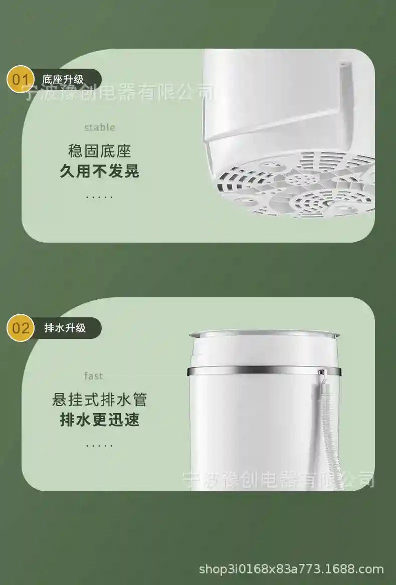 Tidesmit portable semi-automatic washing machine for socks and children clothes with integrated drainage, 21