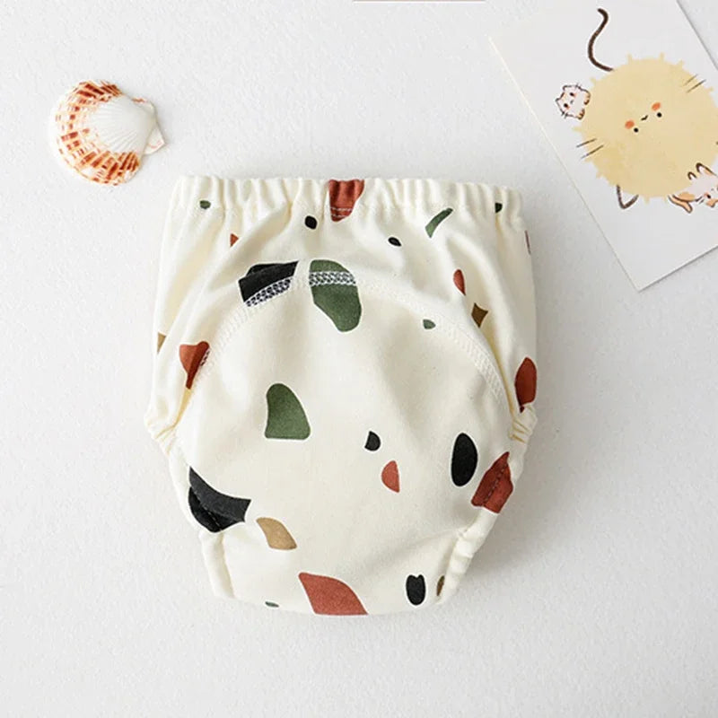 Baby Training Pants Baby Underwear Washable Cute Pattern Breathable Diaper Pants Summer Baby Diapers Cotton Learning Trousers