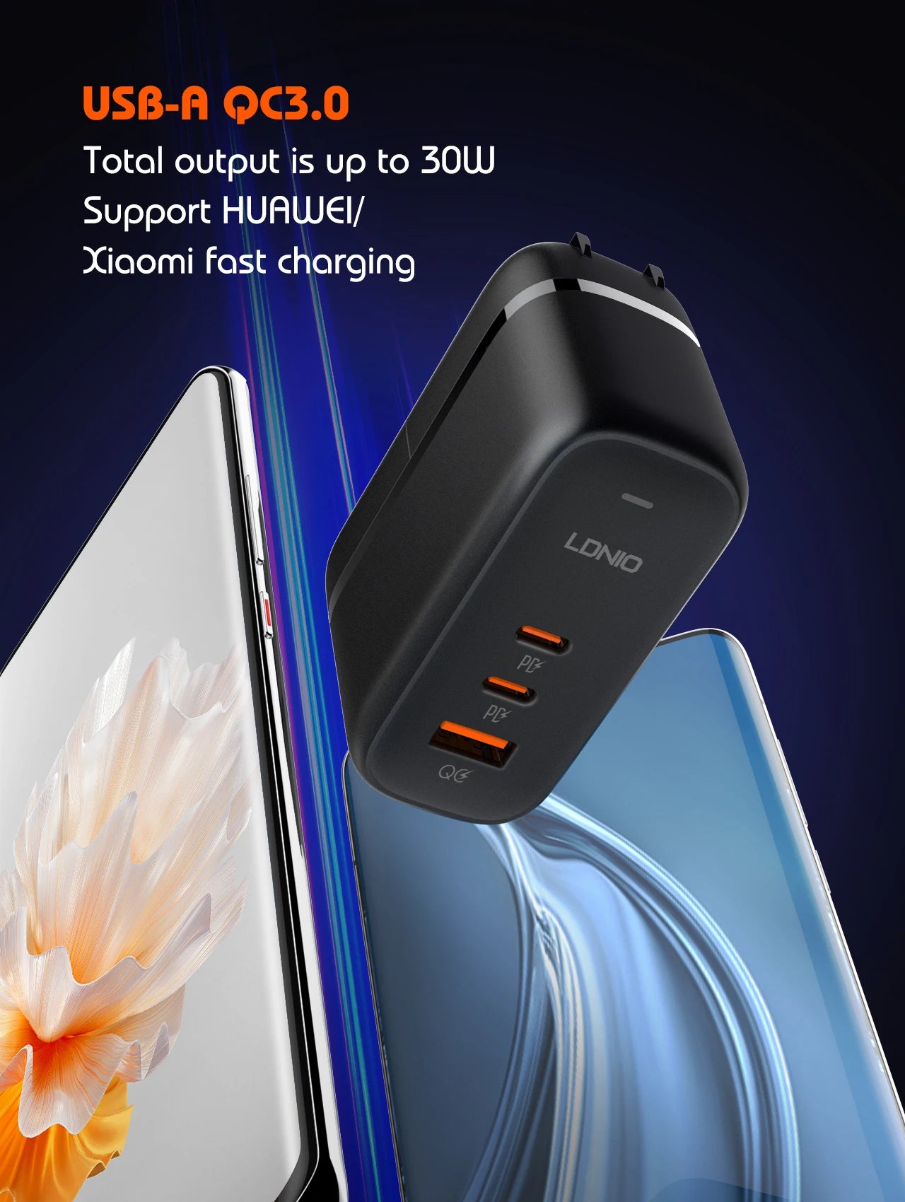 140W GaN USB C Charging Station 6-Port Hub for Universal Travel Tidesmit