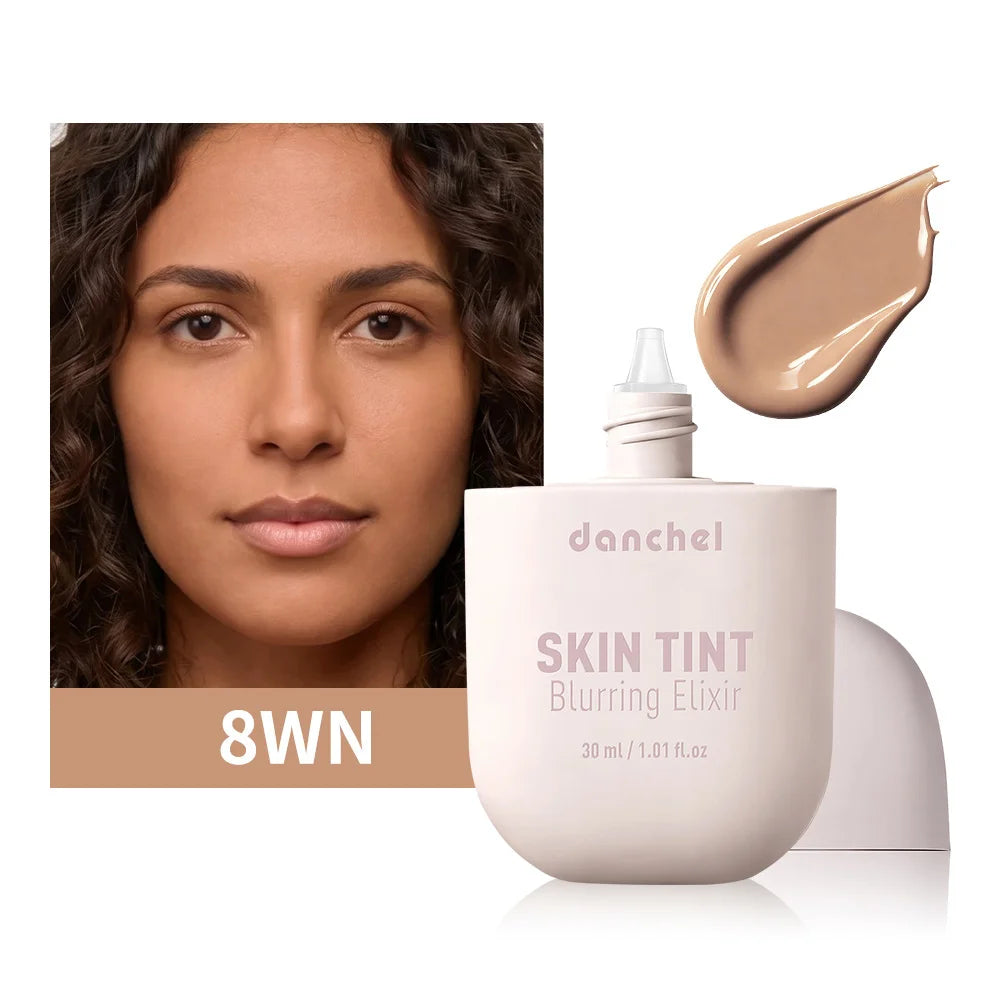 Tidesmit Skin Tint Blurring Elixir Foundation 37 shade swatch for hydrating pore-blurring face makeup coverage