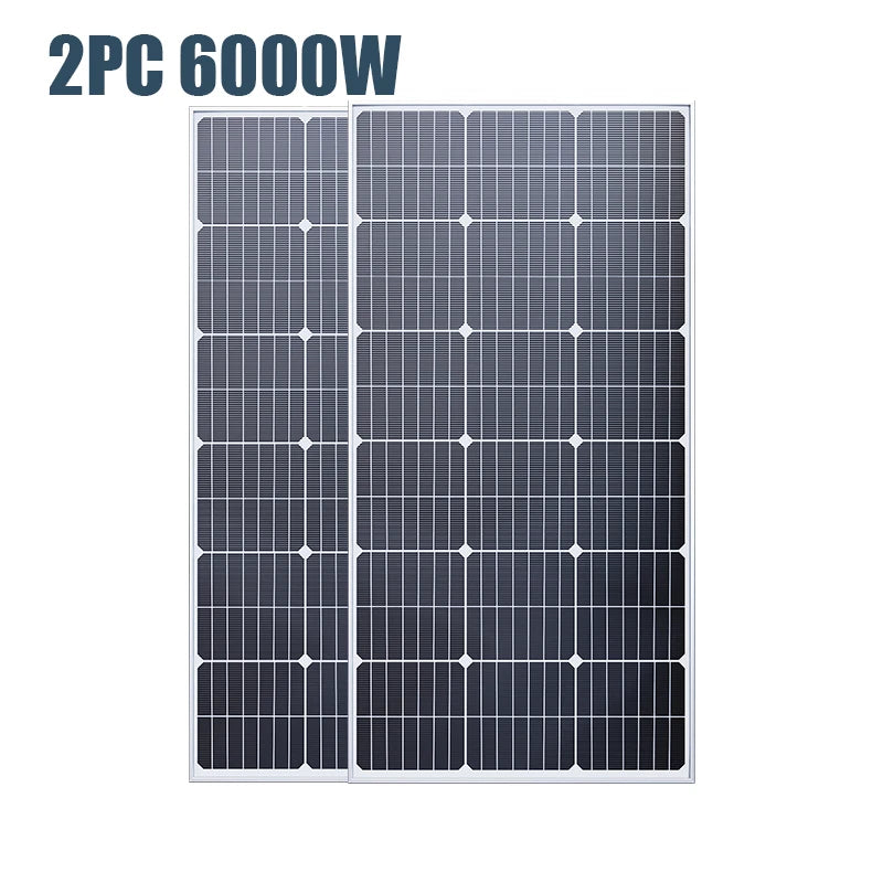 3000W Foldable Portable Monocrystalline Solar Panel 18V High Output Solar Generator for Home RV Camping Off Grid Energy