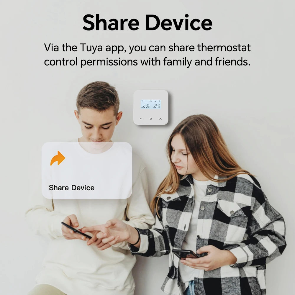 Beok Tuya Wifi Wireless Thermostat for Gas Boiler Remote Control Smart Home Thermoregulator,Alexa Google Home Alice