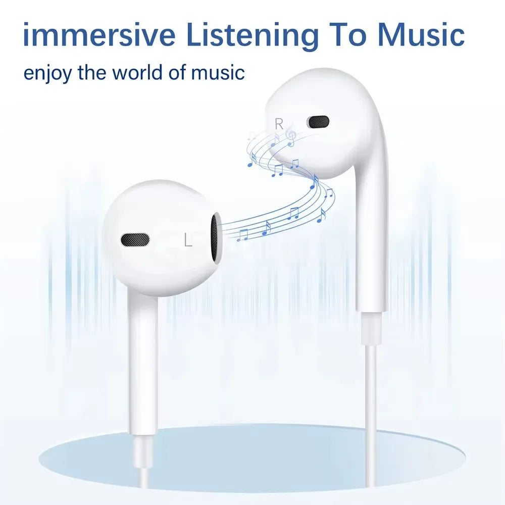 For Xiaomi Headphones Xiaomi Mi 14 13 12 11 in-ear Earphones Redmi Note 10 9 8 7 Type C 3.5mm Wired Headset Phone Accessories Tidesmit
