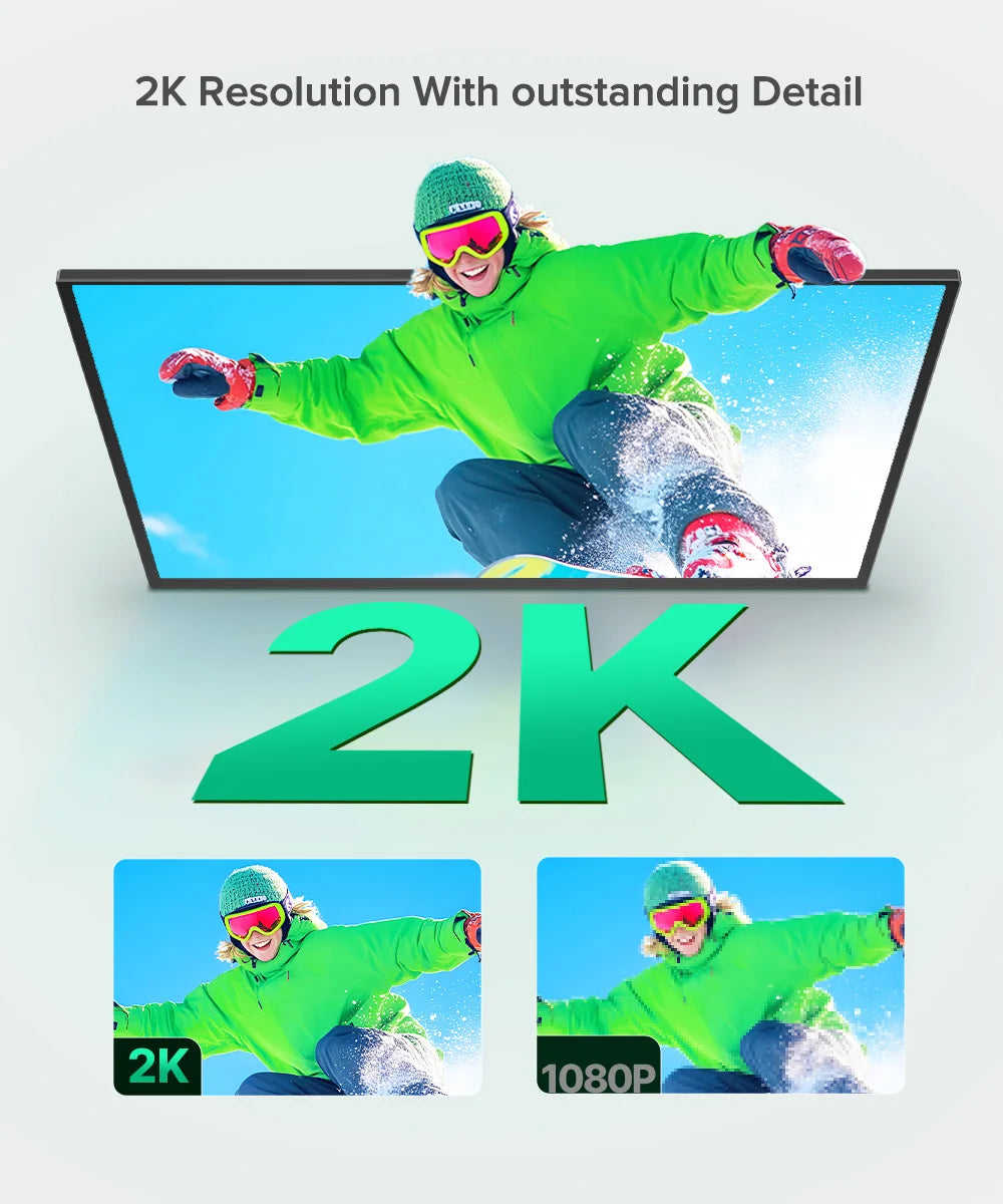 UPERFECT 24.5' 165Hz 2K Wall Mounted Computer Monitor 1440P 100% SRGB FreeSync IPS HDR Desktop Gaming Display for Laptop Mini PC