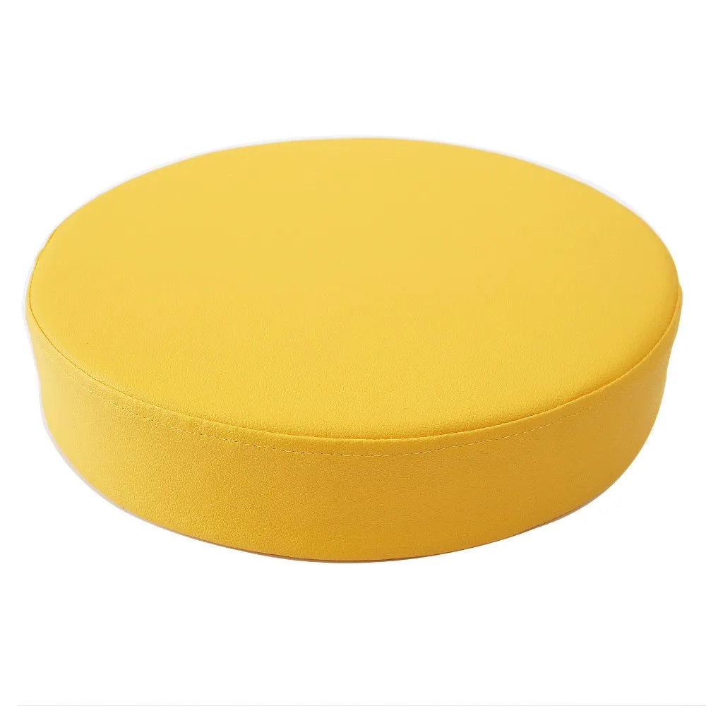 Simple Japanese Style Leather Round Cushion Thicken Soft Floor Cushion Waterproof Meditation Window Pillow for Home