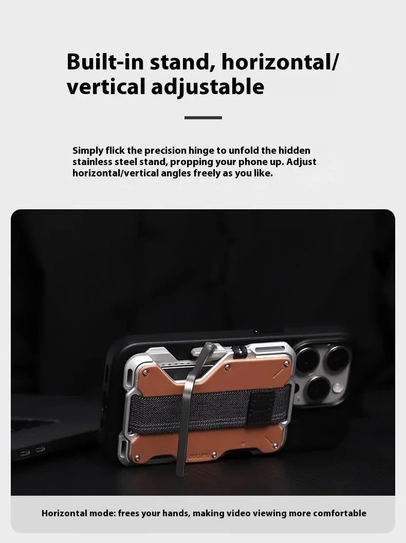 Magnetic Carbon Fiber Wallet: 6-in-1 Slim Fit Phone Case Tidesmit