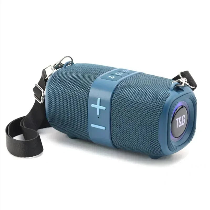 Portable Bluetooth Speaker with RGB Lights & Waterproof Wireless Audio Blue Tidesmit