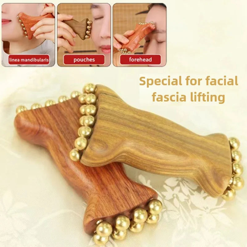 Facial Gua Sha Roller for Lymphatic Drainage & Lifting Massage - 1pc Fascia Gun Tidesmit