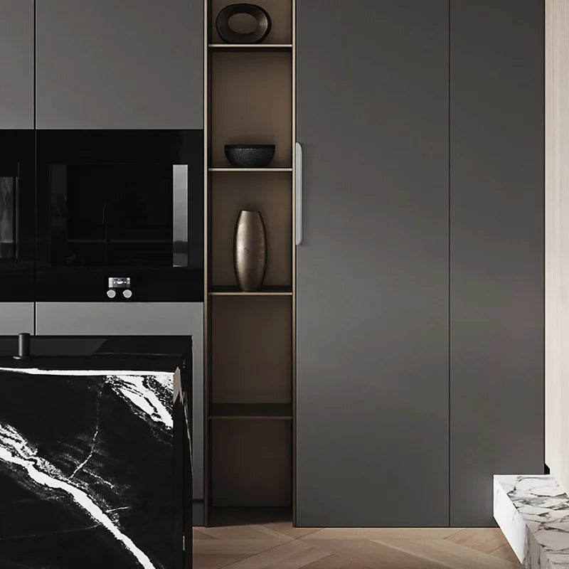 Invisible Wardrobe Handle Minimalist Modern Minimalist Cabinet Door Drawer Cashmere Gray Cabinet Furniture Hardware Small Handle