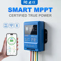 Smart MPPT Solar Charge Controller,30A 40A,12V 24V 36V 48V Auto,APP Remote (WiFi/Bluetooth) RS485,120V PV,LiFePO4 Lead Acid Gel