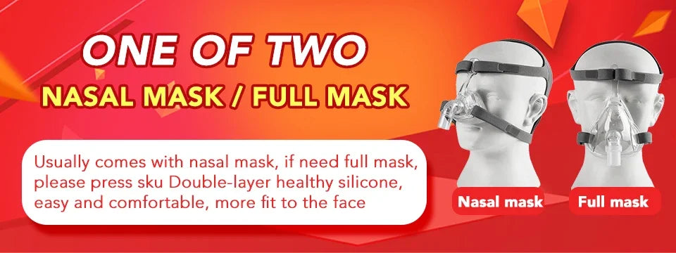 Resoxy CPAP Nasal Mask M / Lsize Light Cpap Nasal Mask Silicon Material Comfort Nazal Mask for Auto CPAP Sleep Snoring Apnea