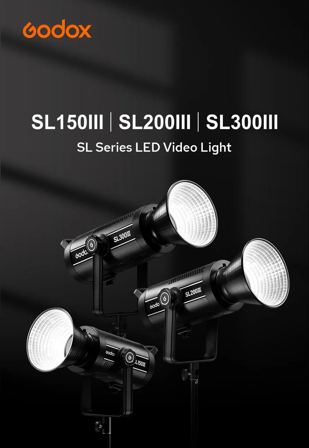 Godox SL150III 150W Daylight LED Video Light - Bowens Mount Studio Lighting Tidesmit
