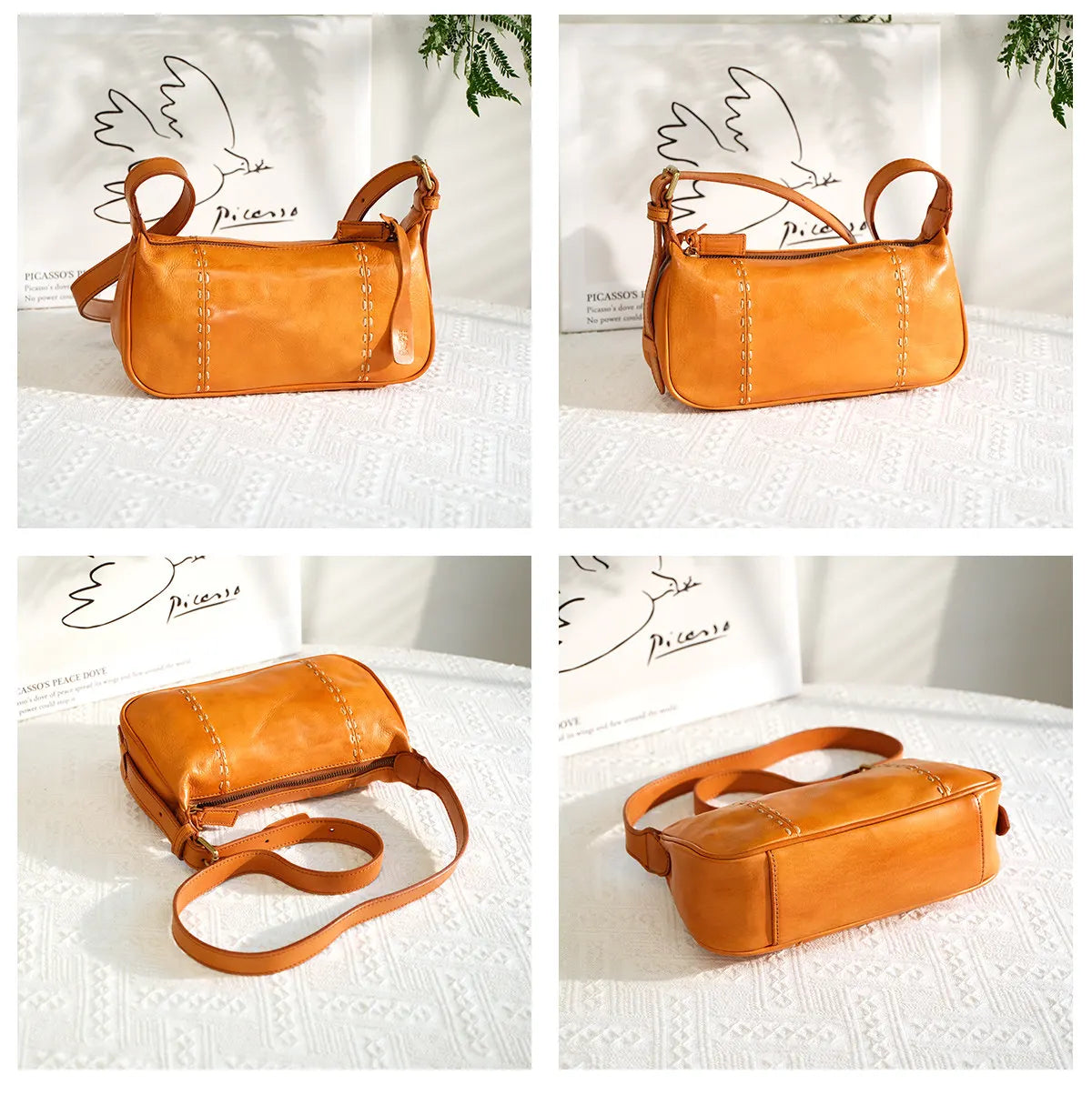 fashion party genuine leather stitching ladies crossbody bag organizers designers handmade real cow leather women shoulder bag