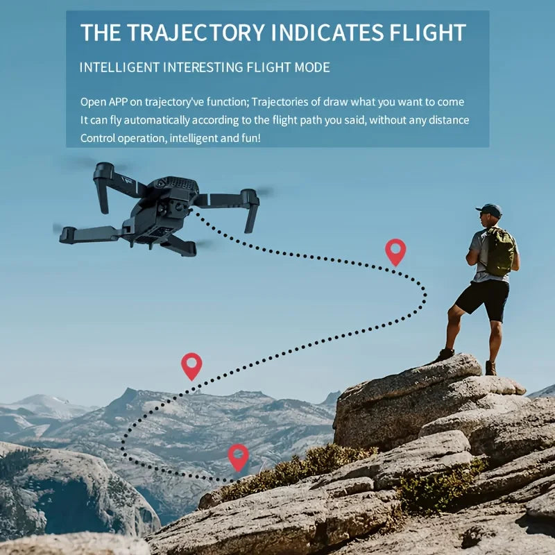4K Camera Drone - Foldable Quadcopter with HD Lens for Beginners Tidesmit