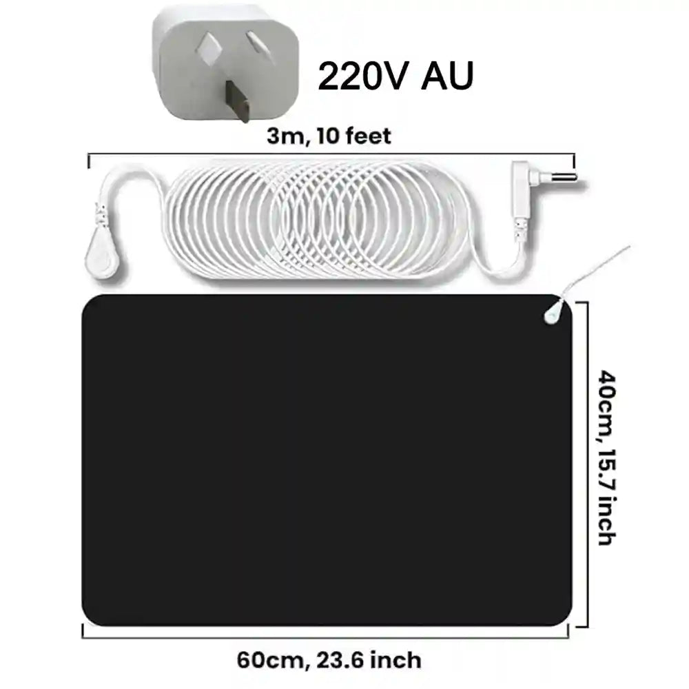 Grounding Pad 60x40cm for Sleep and Pain Relief - Tidesmit Relaxation Treatment 220V AU Tidesmit