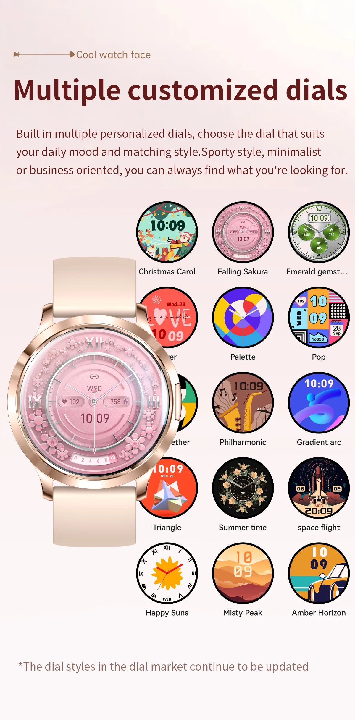 New Smart Watch Women 1.32"Ultra-thin AMOLED HD Screen Sport Fitness Bracelet Custom Watch Face Bluetooth Call Luxury Smartwatch