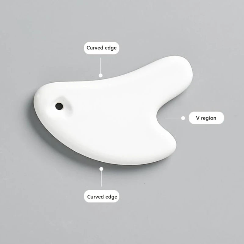 Ceramic Gua Sha Scraping Tool for Natural Lymphatic Drainage - Tidesmit Body Shaping Massage Equipment Tidesmit