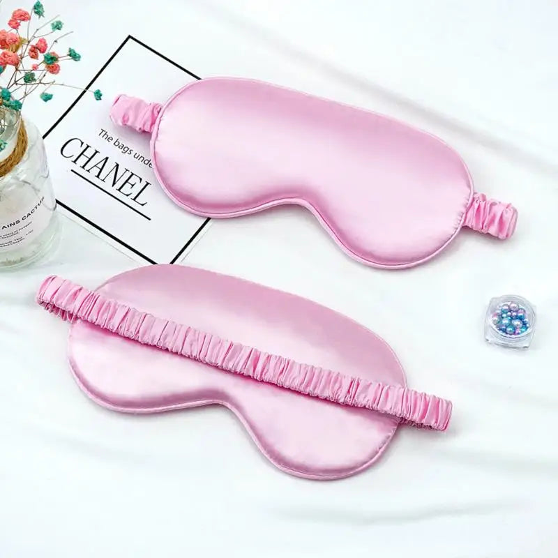 Imitated Silk Eye Mask for Sleeping Breathable Eyeshade Cover Sleeping Mask for Travel Nap Soft Comfort Blindfold Night Eyepatch