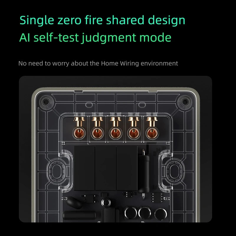 Aqara Smart Wall Switch Z1 More Control Zigbee 3.0 Compatible with Single Live/Neutral Wire Design Work With Mi Home HomeKit APP